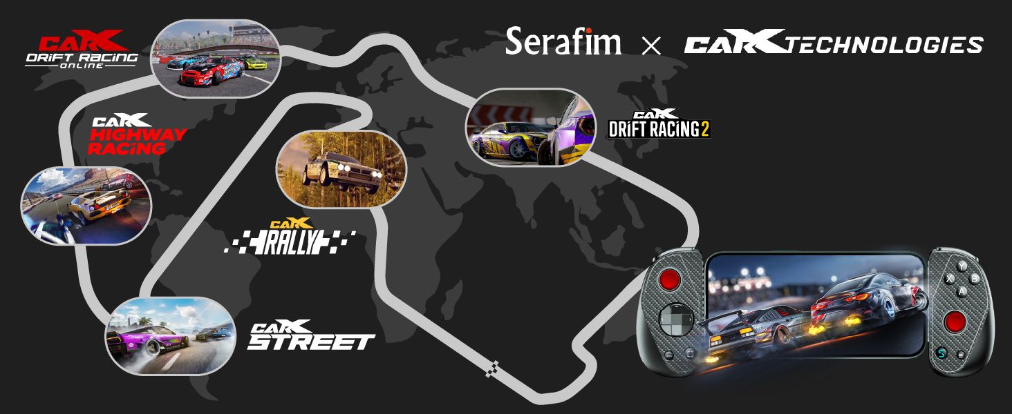 CarX Racing Games and Serafim S3 Game Controller